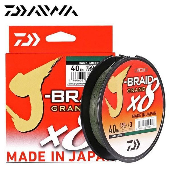 Леска плетеная Daiwa J-Braid Grand X8 150м 0.20мм светло-серый