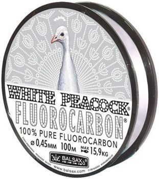 Леска Balsax White Peacock Fluorocarbon Box 100м 0,45 (15,9кг)