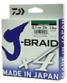 Леска плетеная Daiwa J-Braid X4 270м 0,07мм зеленая