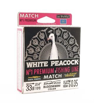 Леска Balsax White Peacock Match Box 100м 0,35 (15,0кг)