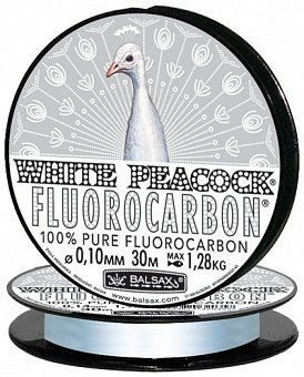 Леска Balsax White Peacock Fluorocarbon 30м 0,16