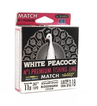Леска Balsax White Peacock Match Box 100м 0,18 (5,0кг)