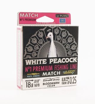 Леска Balsax White Peacock Match Box 150м 0,25 (8,0кг)