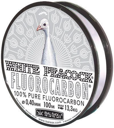 Леска Balsax White Peacock Fluorocarbon Box 100м 0,4 (13,3кг)