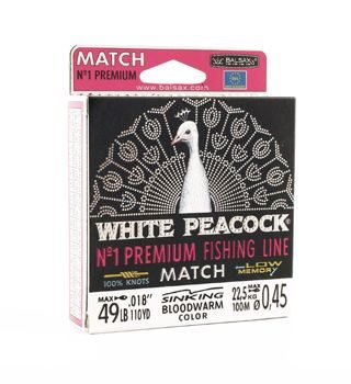 Леска Balsax White Peacock Match Box 100м 0,45 (22,5кг)