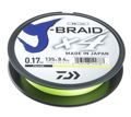 Леска плетеная Daiwa J-Braid X4 270м 0,25мм желтая