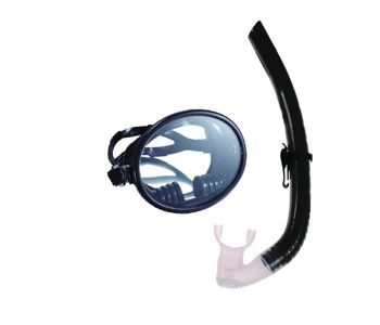Набор маска,трубка WAVE MS-1332S66 силикон,черный