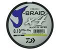 Леска плетеная Daiwa J-Braid X4 270м 0,10мм желтая