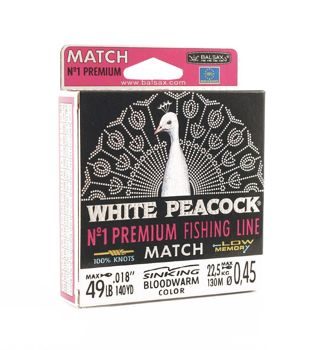 Леска Balsax White Peacock Match Box 130м 0,45 (22,5кг)